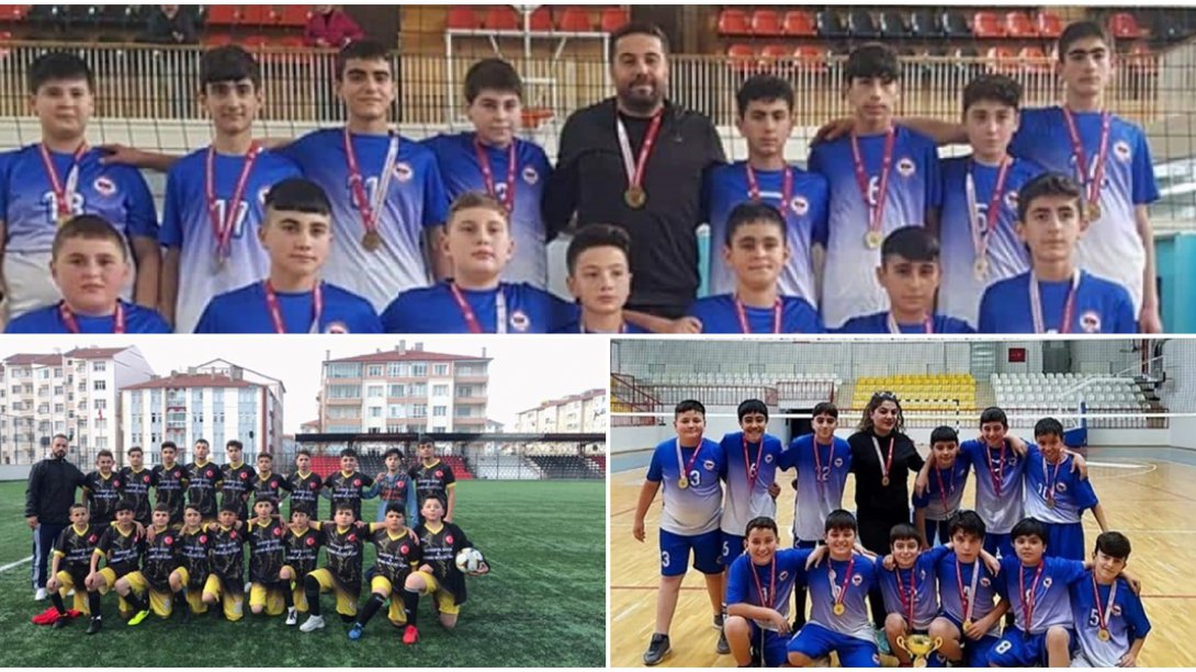 Milli Egemenlik Ortaokulu Öğrencilerimizden Futbol ve Voleybol Müsabakalarında Büyük Başarı