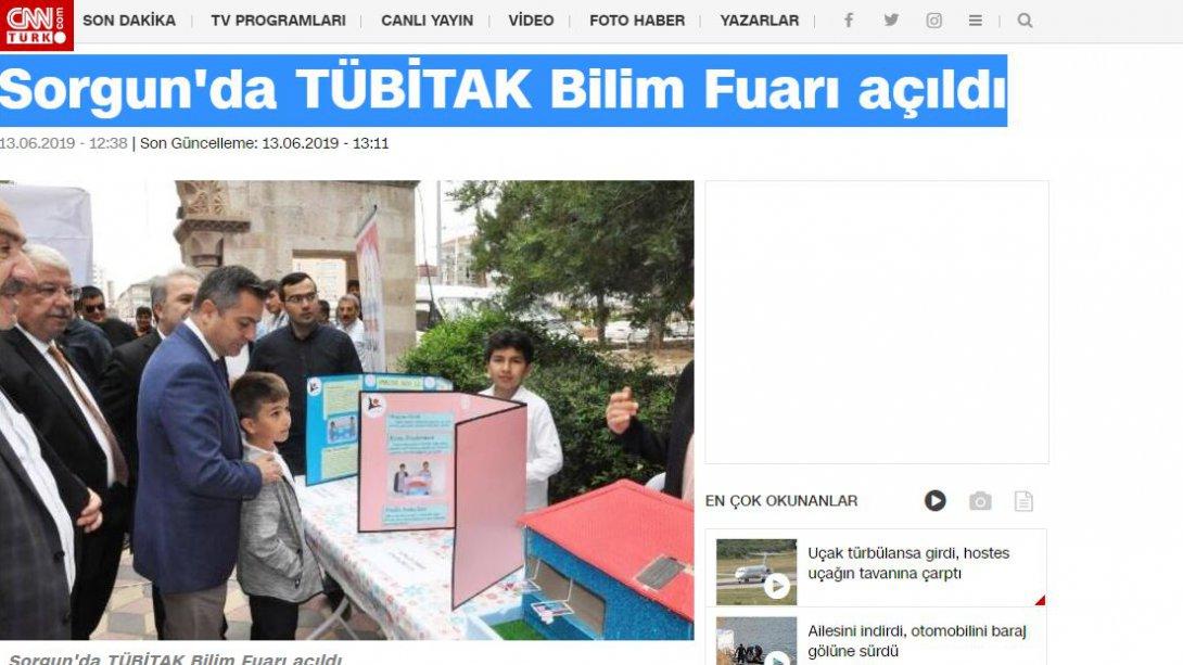 CNN Türk-Sorgun'da TÜBİTAK Bilim Fuarı açıldı