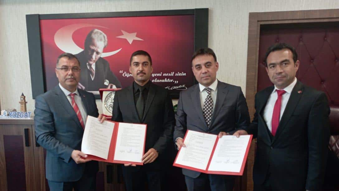 Yozgat İl Milli Eğitim Müdürlüğü, Kayseri İl Milli Eğitim Müdürlüğü ve ORAN Kalkınma Ajansı arasında işbirliği protokolü imzalandı.