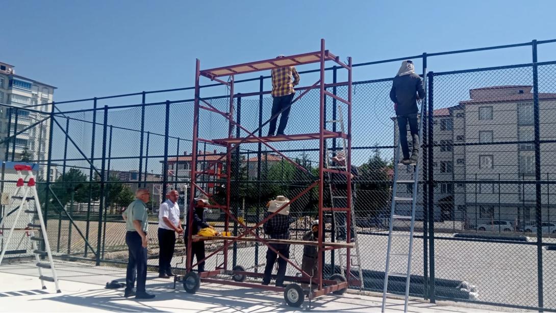 Okullardaki Bakım ve Onarım Çalışmaları Yerinde İncelendi